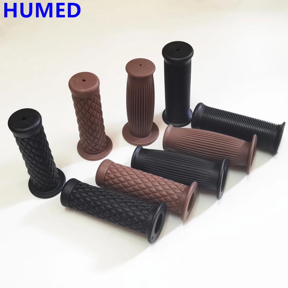 1 inch  25mm/28mm Vintage Motorcycle Handle Grip Non Slip Rubber Throttle Grip For Cafe Racer Cruiser Dirt Bike 883 1200 72 XL