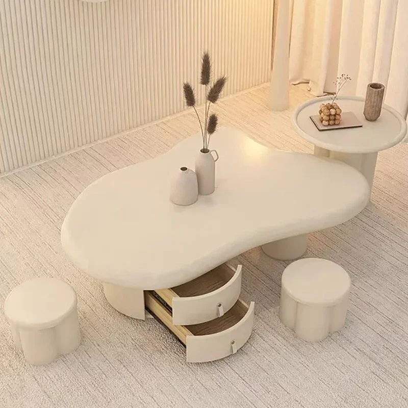 Mesa De centro De belleza moderna, mesas De centro únicas europeas que ahorran espacio, Mesa De Centro exquisita Glamour, muebles para el hogar