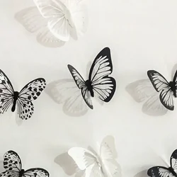 18pcs/lot Crystal Butterflies 3d Wall Decor Room Decoration Accessories Living Room Decoration Wall Decorations Living Room