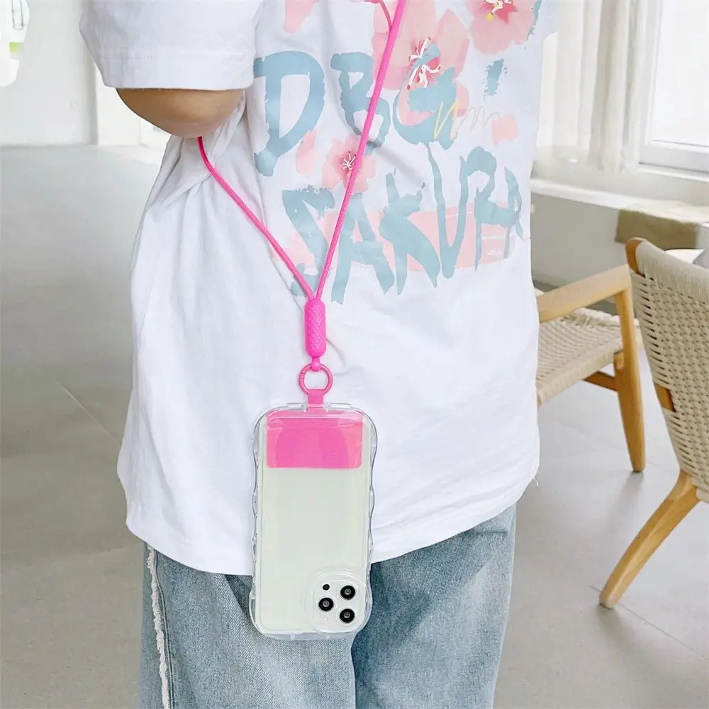 범용 조절식 휴대폰 목걸이 스트랩 안전 카드 폰 DYM 낙하 방지 크로스바디 핸드폰 스트랩 여성 소녀용