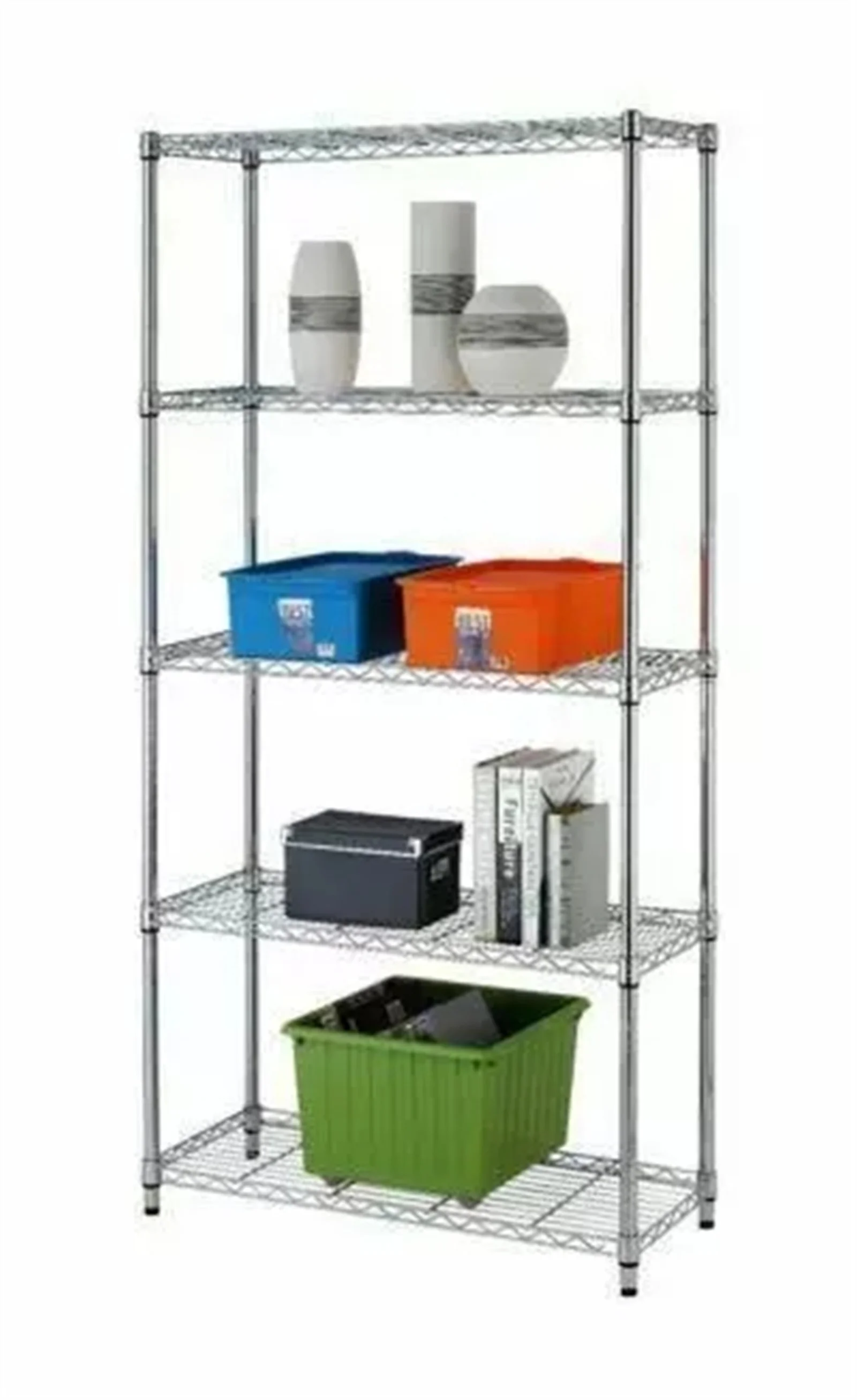 

5Tier 60"x22"x12" Wire Shelving Rack Adjustable Shelf Storage Unit Commercial