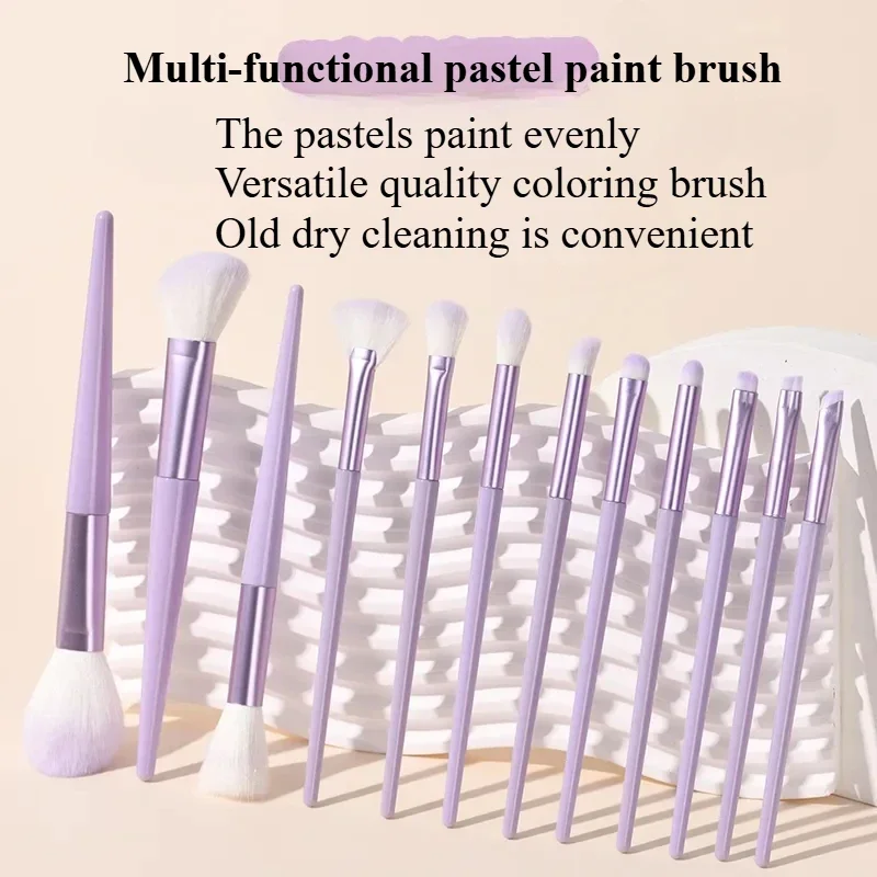 12-Piece Detailing Brush Set for Models and Miniatures - Soft Bristles for Dust-Free Cleaning and Precise Coloring tool