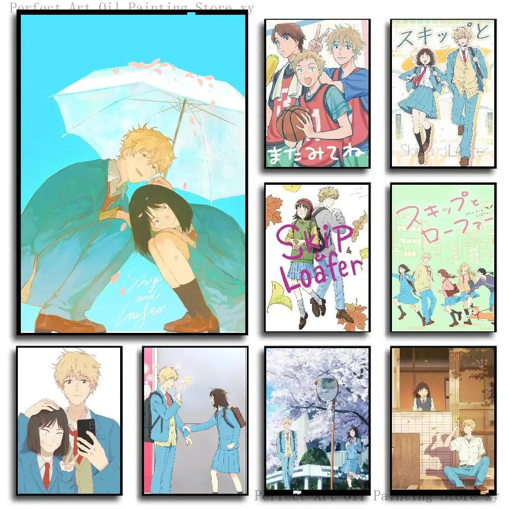 Skip And Loafer Anime Posters Living Room Bar Cafe Quality Canvas Vintage Style Comics Painting Art Home Wall Decor Picture