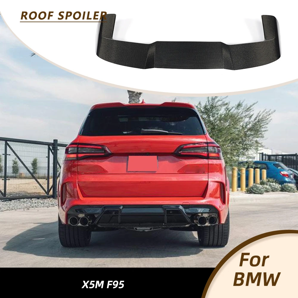 Auto-Heckspoiler für BMW X5M F95 2020-2024, Heckdachspoiler, Kofferraumflügel, Tuning-Karosserie-Kit aus Kohlefaser