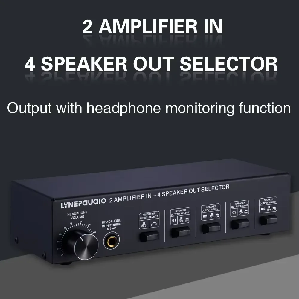 2-in-4-out-passive-power-amplifier-and-audio-switcher-speaker-switch-splitter-headphone-output-sound-quality-without-loss