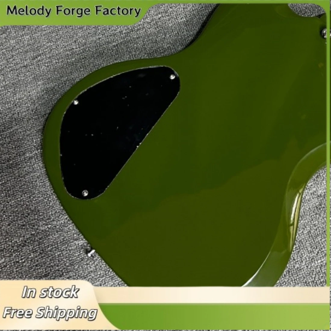 Army Green SGSSS Electric Guitar Rosewood Fingerboard HH Pickup TOM Fixed Pickup Strong Explosive Force Metal Blues view 4