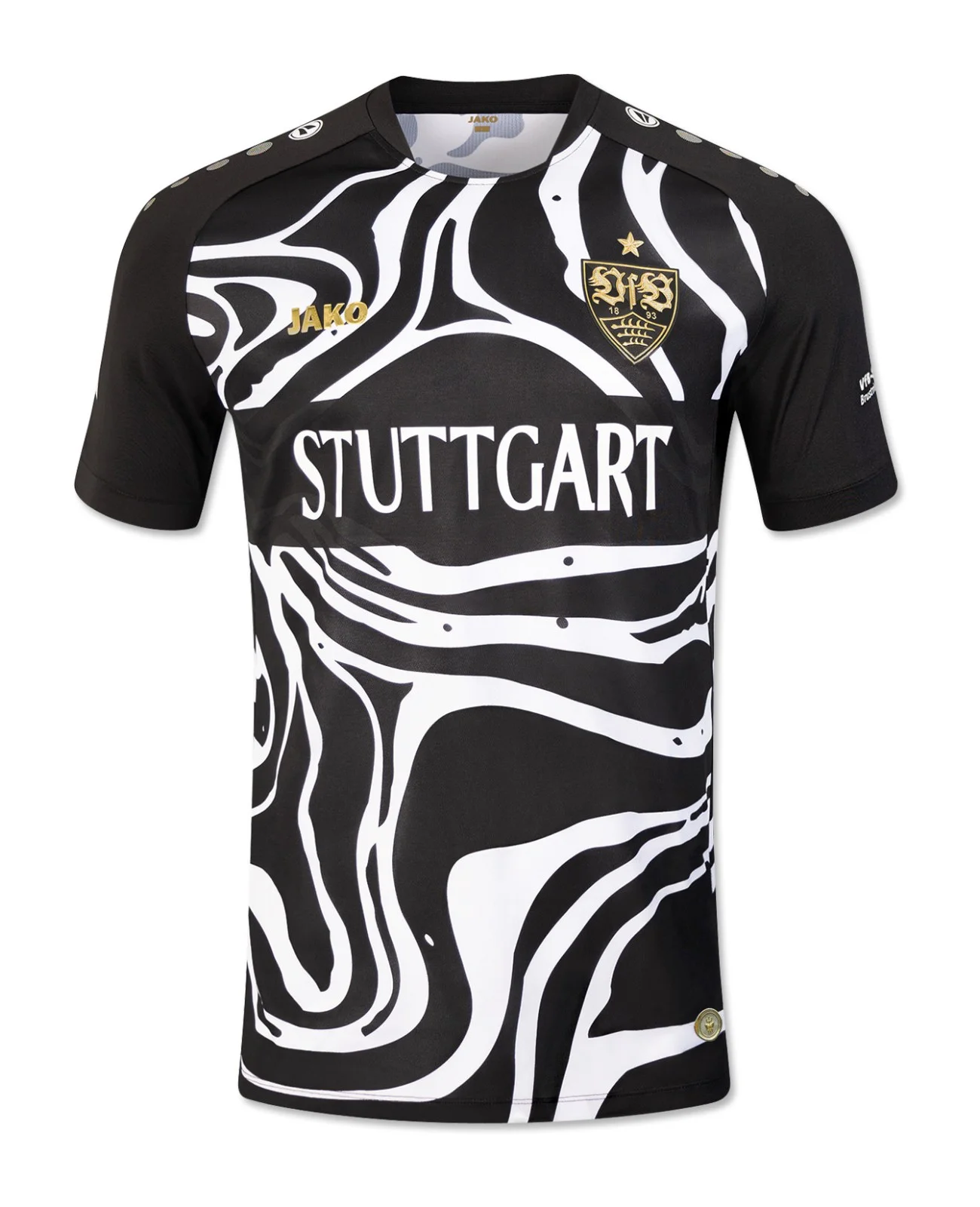 Новая летняя мужская спортивная футбольная футболка VfB Stuttgart Джерси, летняя популярная быстросохнущая впитывающая пот футболка 2025г