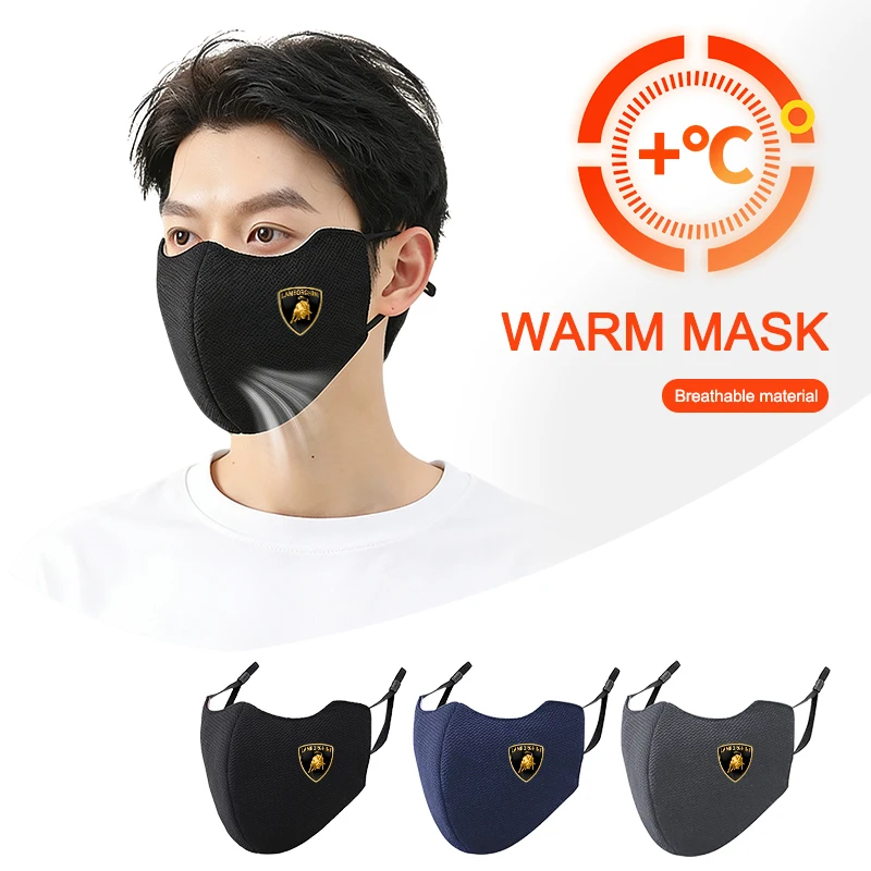 

3D Creative Funny Sticker Mask Windproof Mask Warm Dust-proof For Lamborghini Urus HuracanAventadorPremium Auto Accessories