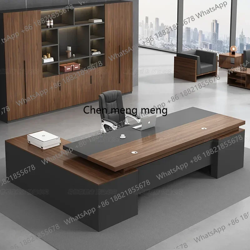 Hot sales Aesthetic Nordic Office Desk Conference Cute Study Standing Wooden Office Desk Display Design Mesa Ordenador Lounge Fu