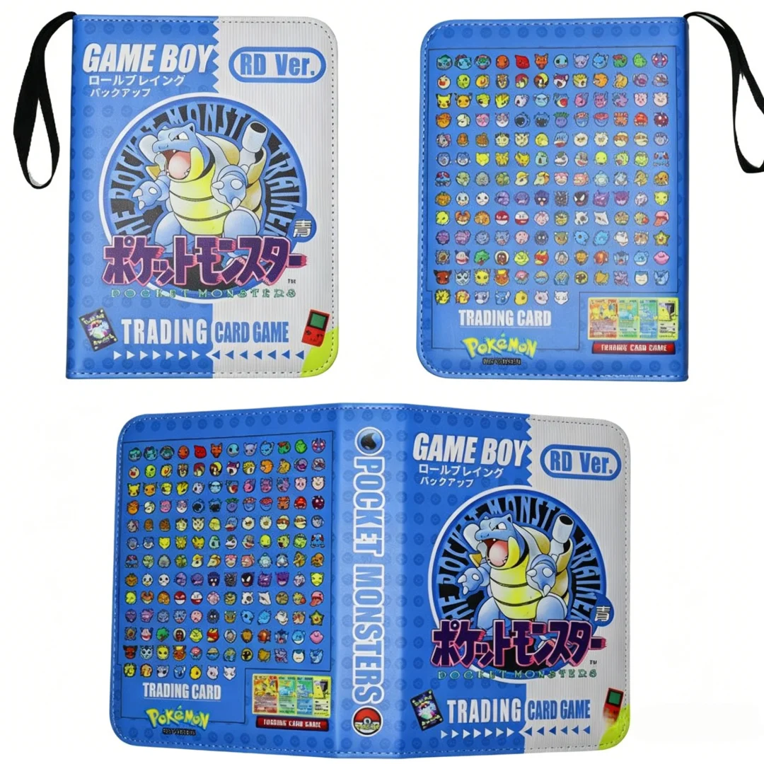Pokemon GB Card Album Binder Gengar Charizard Blastoise Zipper Book 400/900 Large Capacity Pockets Cards Binders Storage Gift - view 3