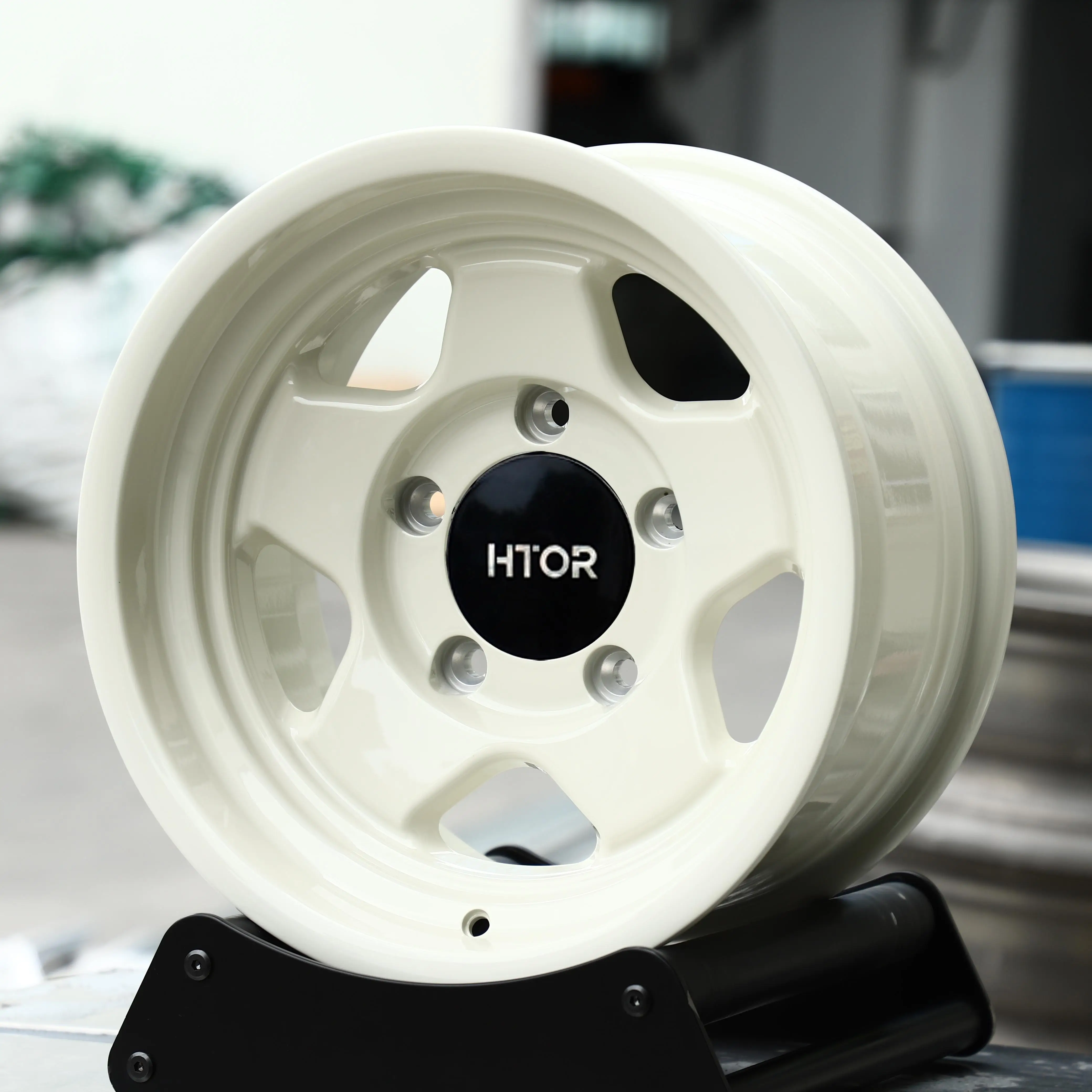 JT Custom 15x8 16x8 17x8.5 5x114.3 5x127 Retro 5-Spoke Forged Wheels Mint White For Wrangler TJ For Cherokee XJ For GMC Jimmy