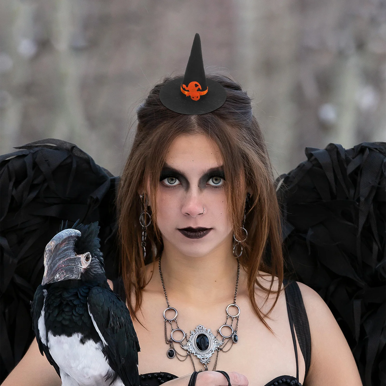 

6Pcs Halloween Witch Hats Small Felt Wizard Hats DIY Decoration Halloween Party Supplies Festival Accessories Cosplay