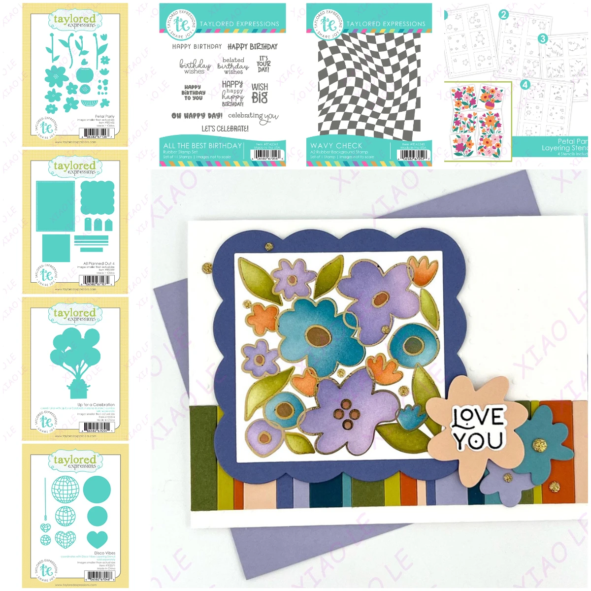 

Disco Vibes Groovy Greetings New Cutting Dies And Stamps Scrapbook Diary Decoration Stencil Embossing Template DIY Greeting Card