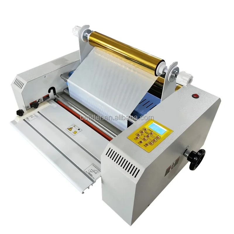 GF-360 Digital Heated Roll Laminator Machine Multifunction 3-in-1 A4/A3 Pouch Laminator With Hot Foil Sleek For Office Use
