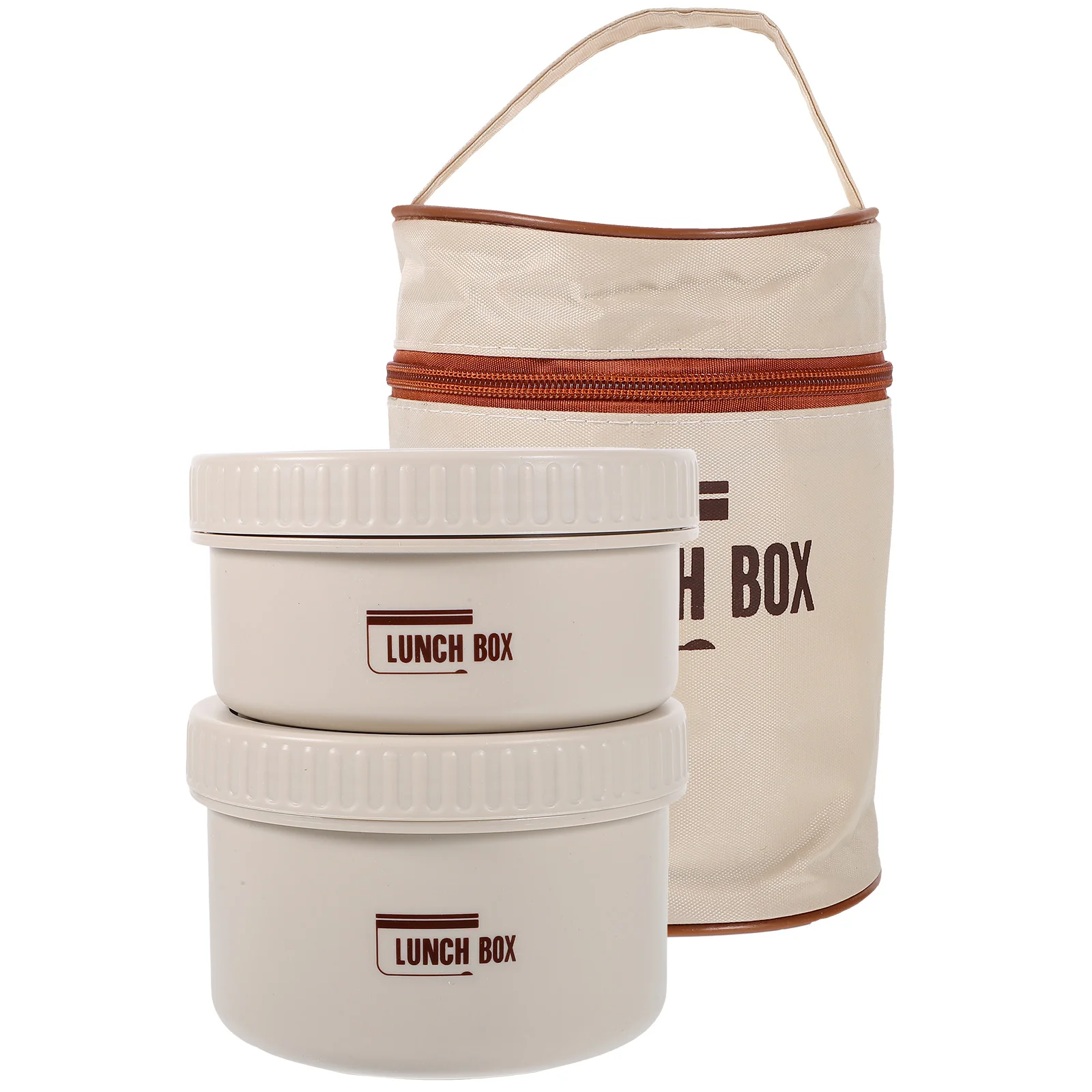 

Portable Insulated Lunch Box 1 Small 1 Large Soup Bowl Set 316 Stainless Steel Leak Proof Containers Hot Food Ramen Bowls Food
