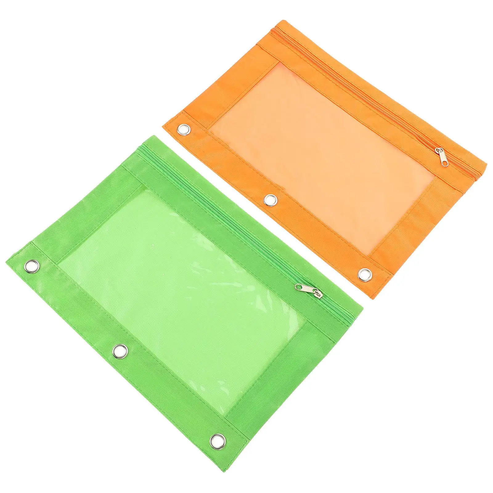 

2pcs B5 Pen Binder Pencil Case Zipper Pouch Zipper Pen Detachable Binder Pouch Holder Black Large Capacity Storage