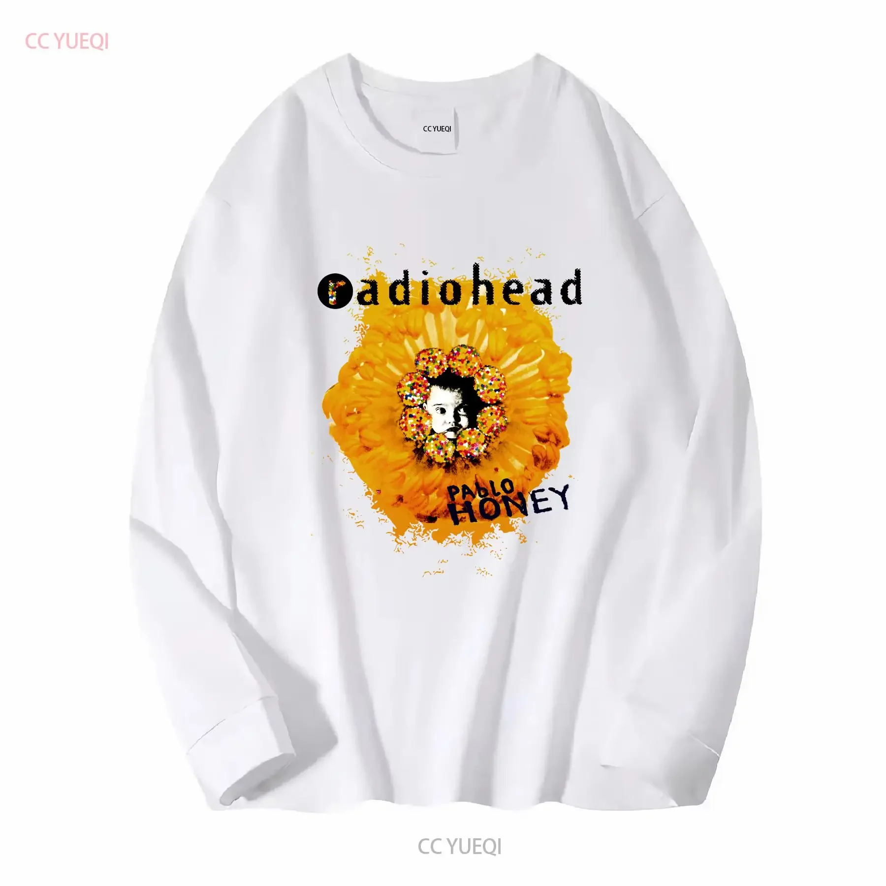 Radiohead Pablo Honey Rock Creep Thom Yorke Jonny Greenwood Ed OBrien T Shirt vintage Washed fashion Casual homme Stylish Soft