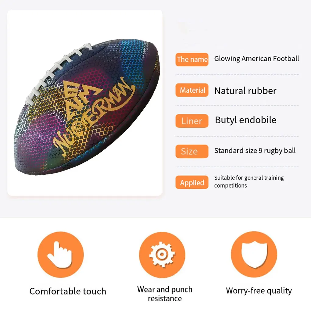 

American Rugby Durable And Long-lasting For Youth And Adult Players Impact Resistance Rubber