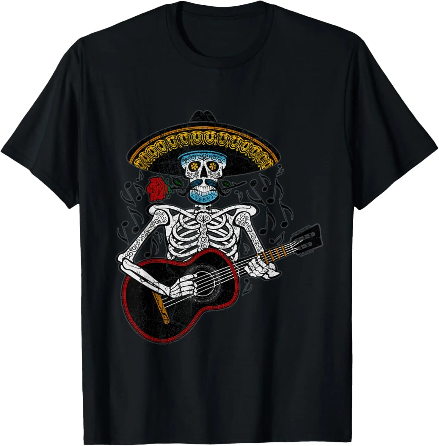 

Mariachi Skeleton Playing Guitar Day of the Dead T-shirt T-Shirt