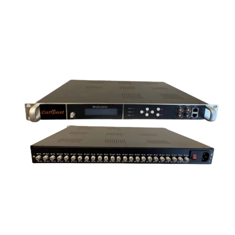 Sintonizador de 12 dvb-s2 a 4 DVB-T Rf, modulador Multiplex FTA, señal de satélite a TDT Rf, receptor Ip a MODULADOR