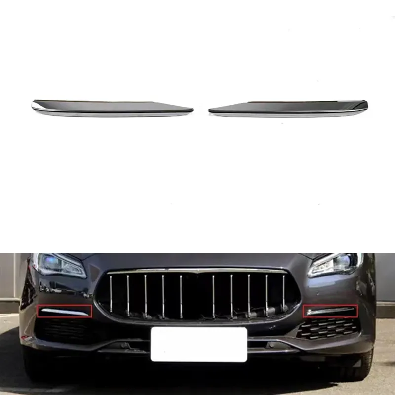 

New Front Bumper Grille Trim Strip Cover For Maserati Quattroporte 2017-2022 Auto Car Accessories Styling 673007201