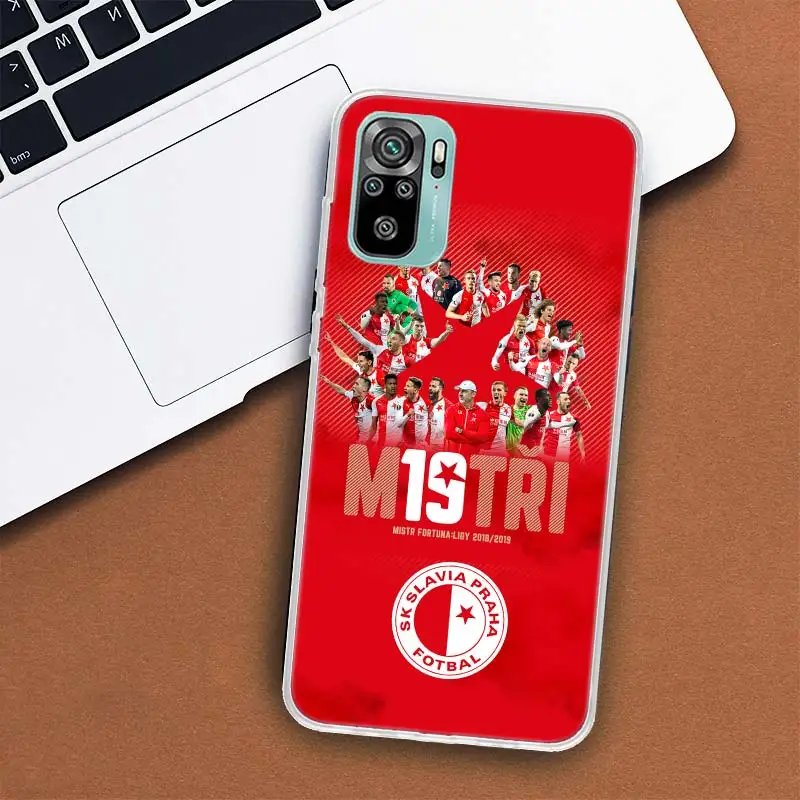 Sk Slavia Praha Czech Republic Phone Case For Xiaomi Redmi Note 14 13 Pro Plus 5G Cover 12 12C 10X 10C 10A 9 10 9T 9C 9A 8A 8 7A