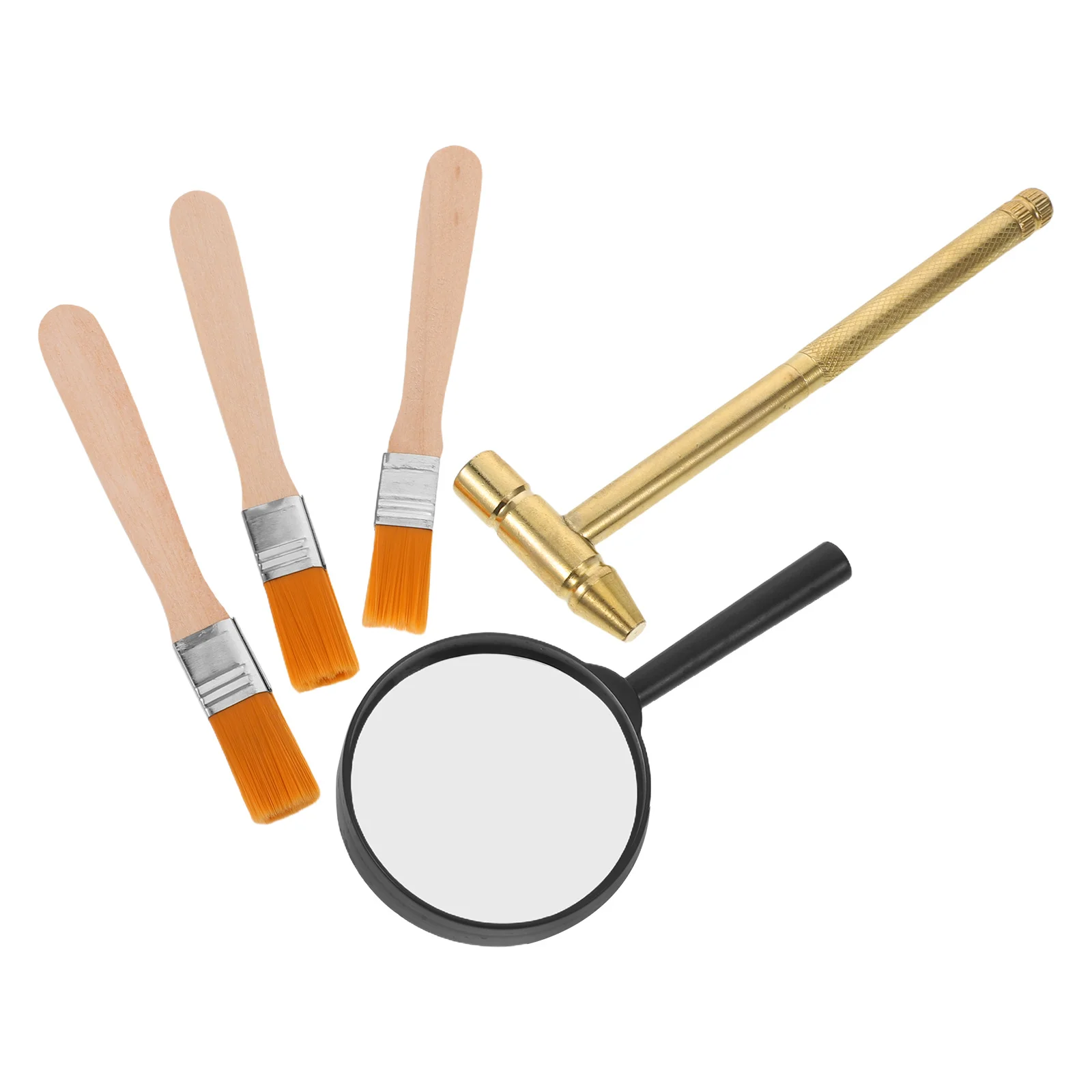 

1Set Kids Archaeology Excavation Set Complete Gemstone Dig Kit Hammer Brush Chisel Science Exploratory Tools