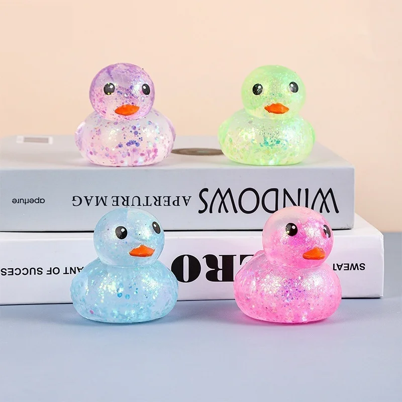 Soft Squishy Cute Animal Maltose Aurora Duck Squeeze gift Stress Relief Decompression stress ball Stretch Creative  gifts