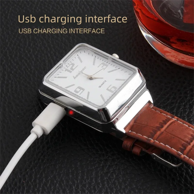 

F777 Multifunctional Watch Lighter Rechargeable Metal Heating Wire Cigarette Lighter Business Gift