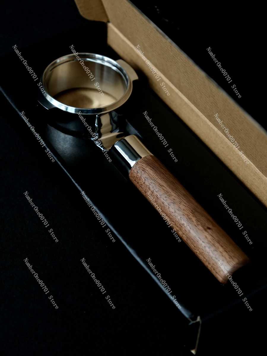 Prank Flat Bottomless Coffee Handle Fits E61 Hot Mom Black Walnut Weighs 400g