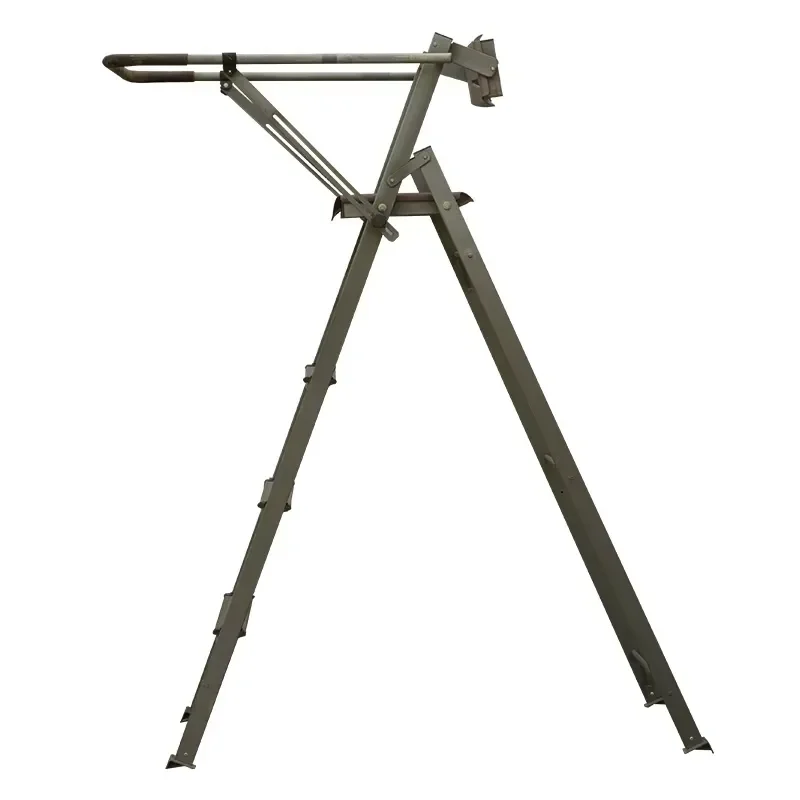 Stainless Steel Folding Tree Ladder Wide Seat Platform for Fruit Picking Hunting Stand Durable Metal Climbing Frame Portable
