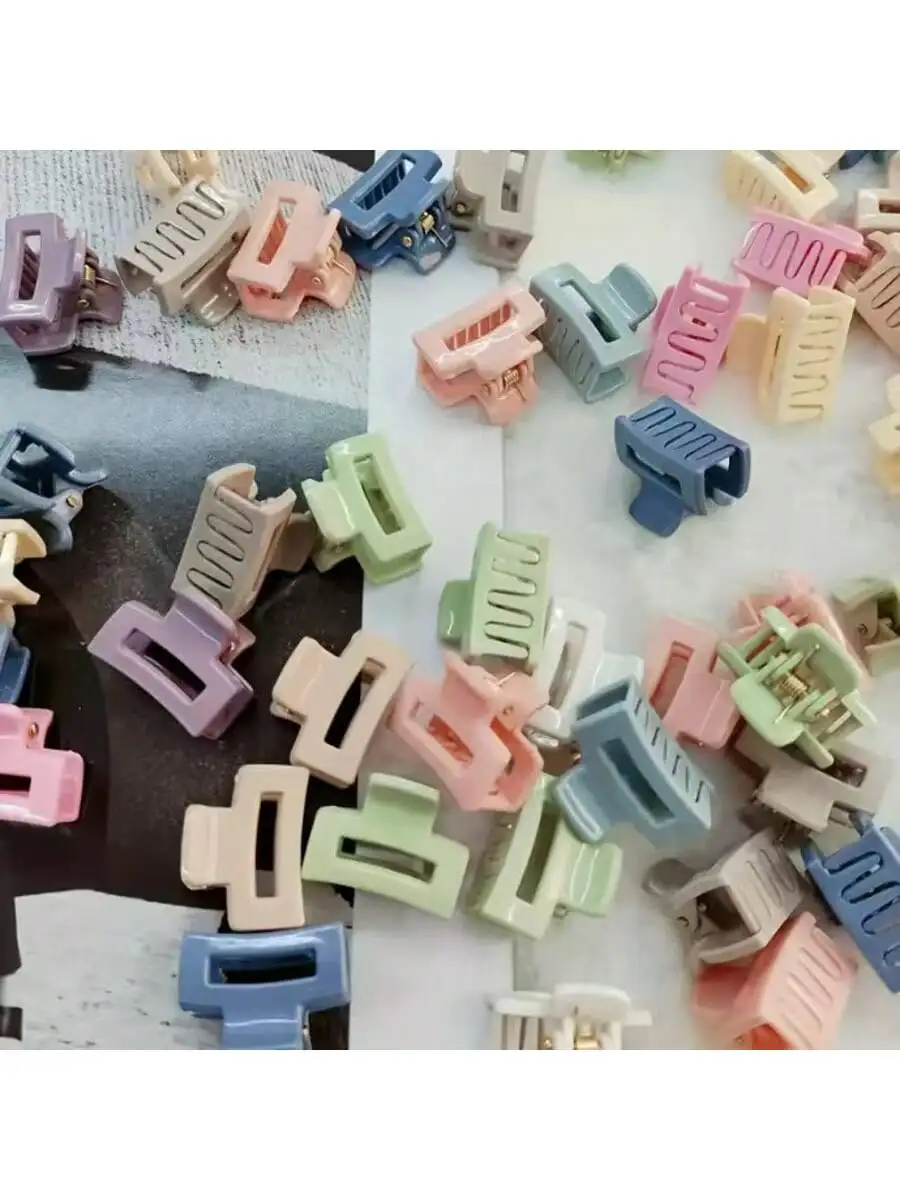 

Набор из 10 штук, смешанные цвета, классические простые заколки для волос, материал АБС-пластик, подходящие для ежедневного использования для девочек