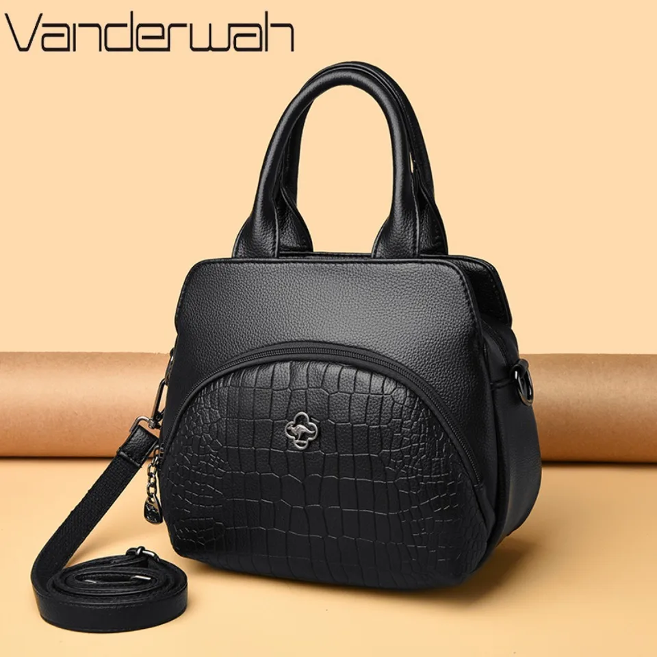 

Luxury Women's Handbags Top Handle Bag Top Quality PU Leather Shoulder Crossbody Bag Solid Color Female Large Capacity Tote Bag