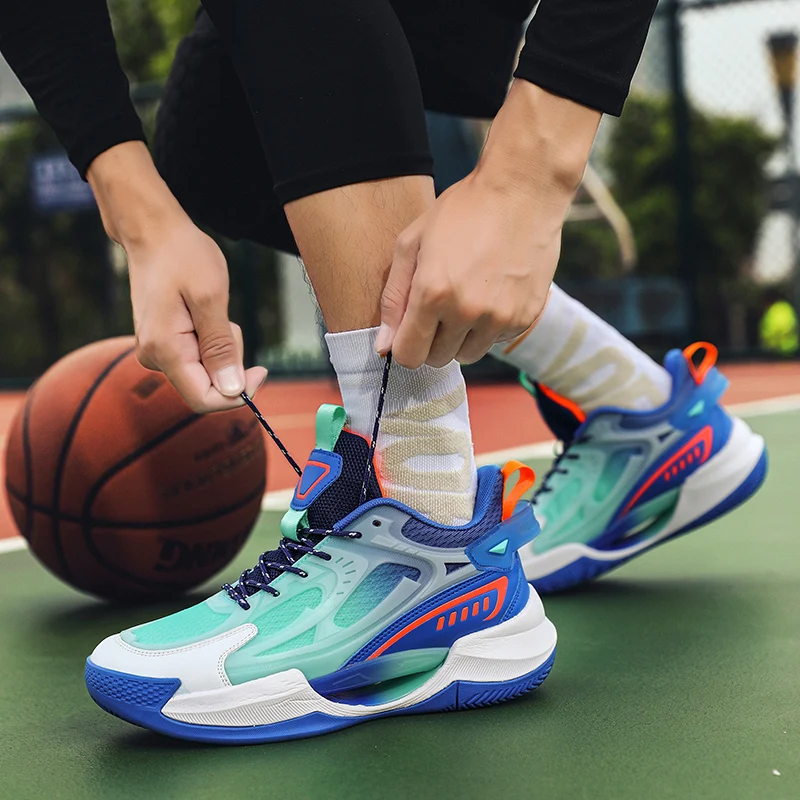 

Men'S Lightweight Sports Shoes Men'S Sports Shoes Anti Slip Wrestling Men'S Basketball Shoes 36-45