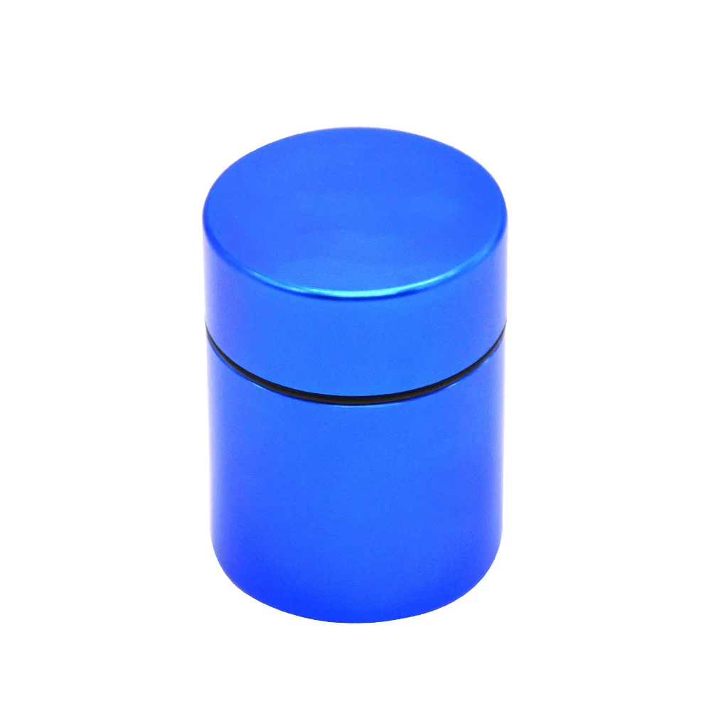 Muti-Functional Herb Stash Tea Jar Storage Containers Airtight Smell Proof Aluminum Smoking Accessories Box Pill Box