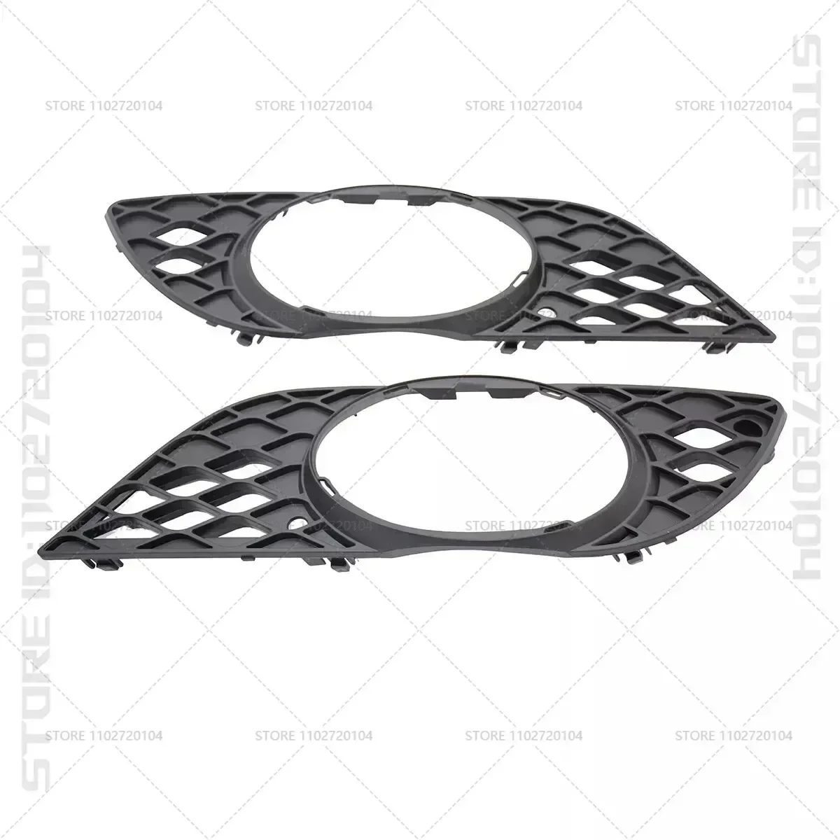 for 2007-2009 W211 Mercedes Benz E Class Front Bumper Fog Light Grill Grille Cover  2118850974 2118851074 2118850522 2118850422