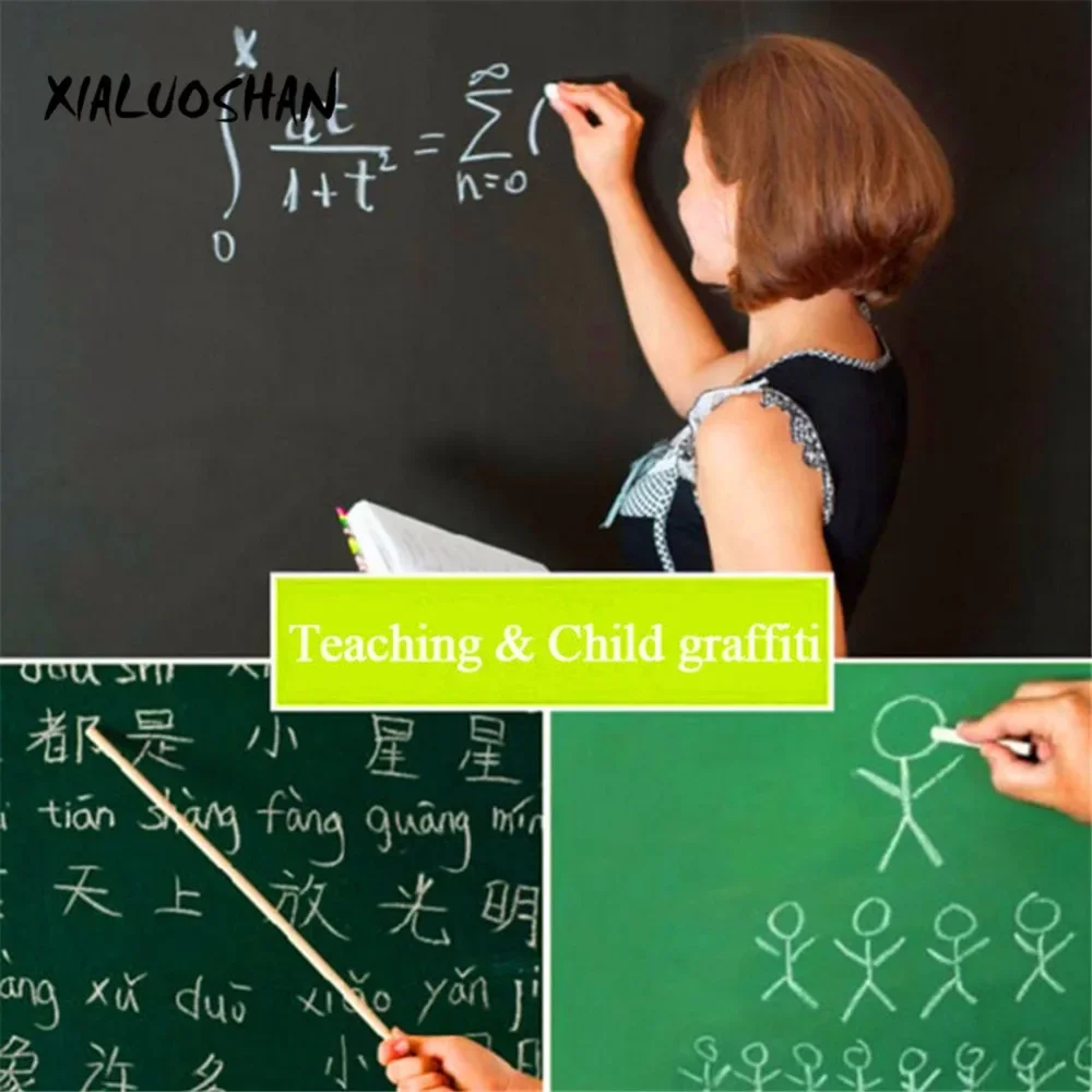 Blackboard Sticker Removable Vinyl Draw 45x100cm Erasable Board School Learning Office Graffiti Notice Self-adhesive Wall Sticke