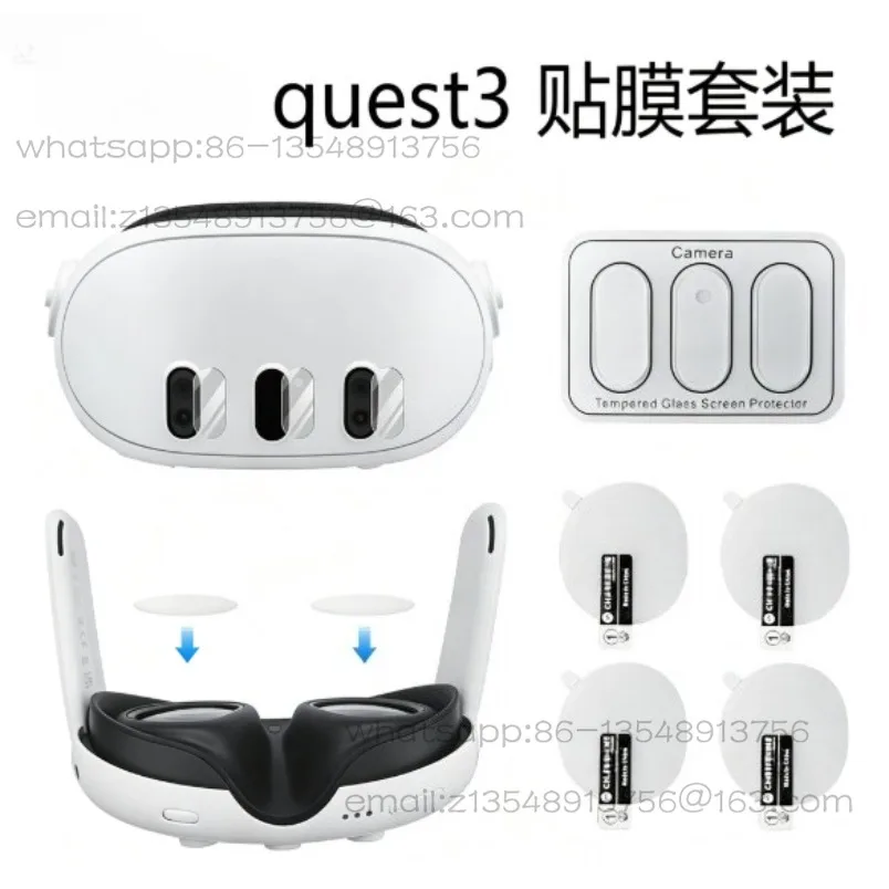 Quest3 Console Lens Tempered Glass Film VR HD Lens Protector Accessories