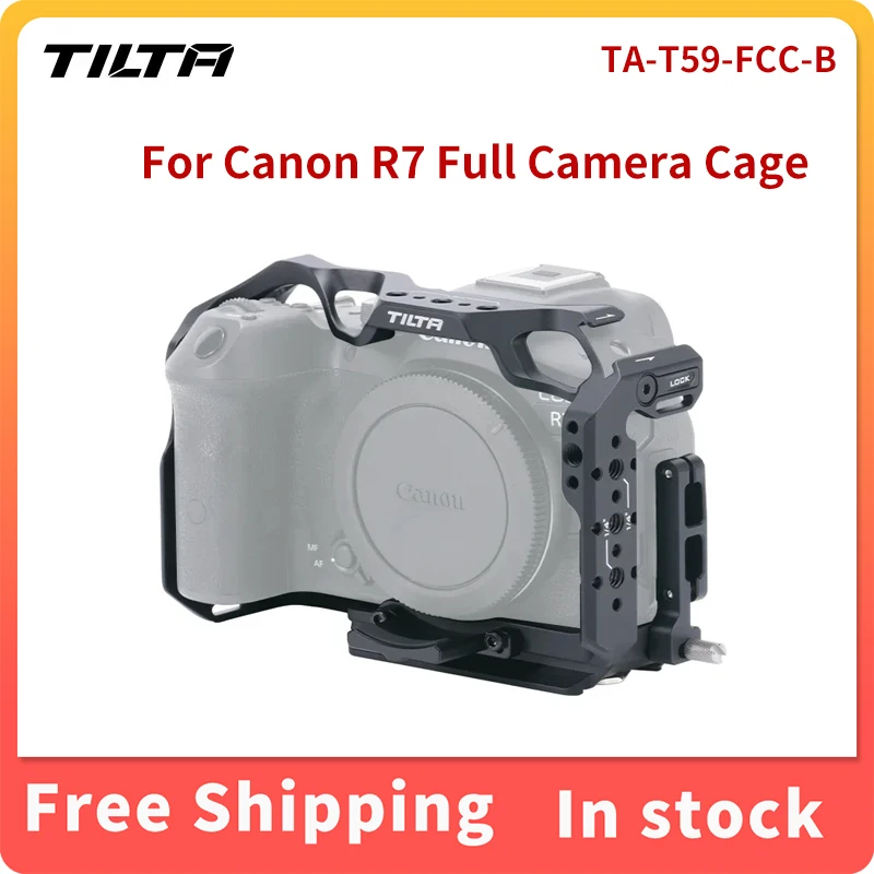 

TILTA TA-T59-FCC-B RIG фюзеляж защитный полный корпус для камеры Canon R7 защитная рамка крепление холодного башмака 1/4 "Arca