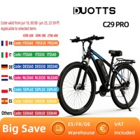 DUOTTS C29 PRO Adult Electric Bike 750W Motor 48V15Ah Battery 29 Inch Pneumatic Tire Electric Road Bike E-Bike