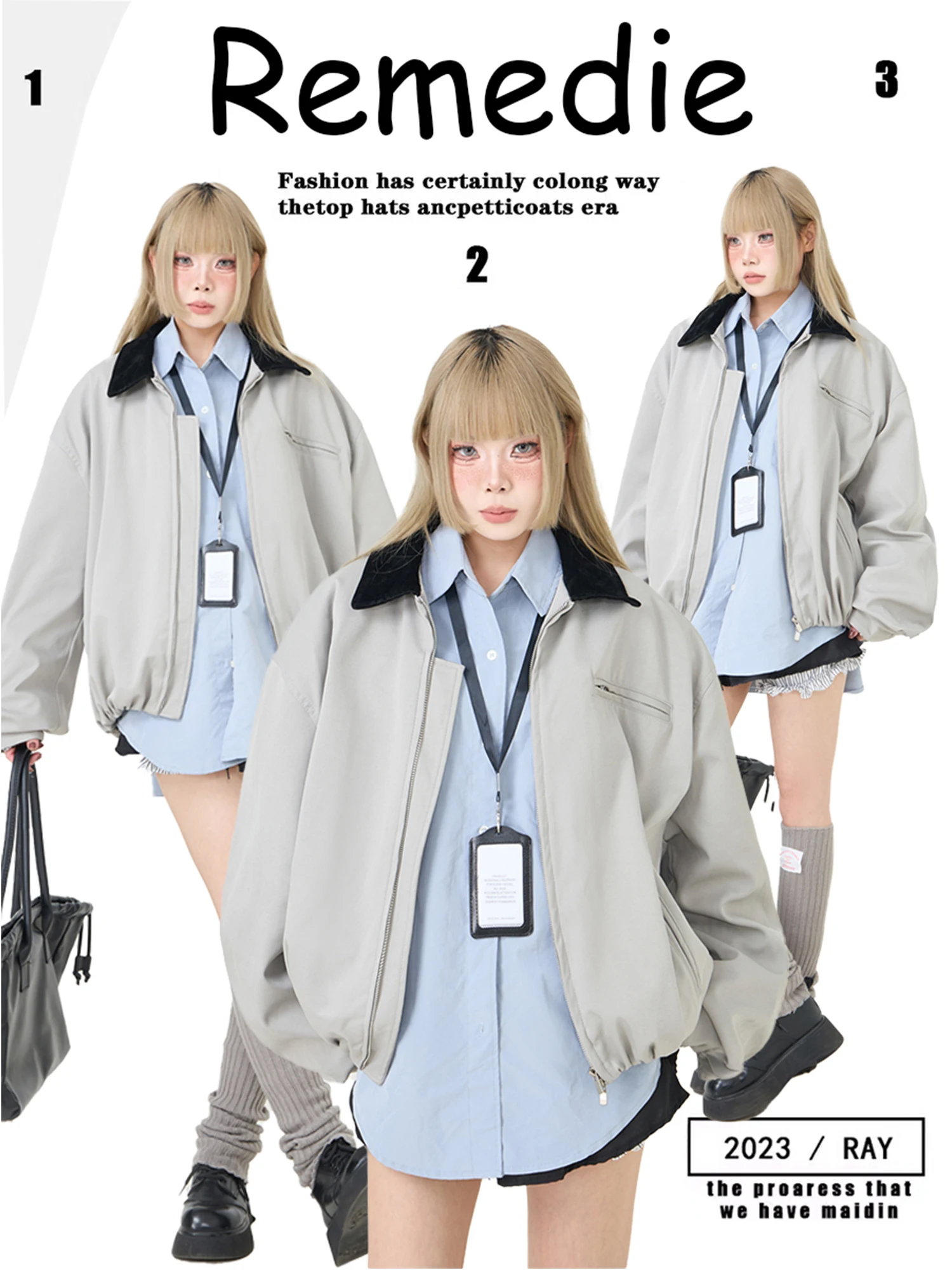 

Мужская демисезонная куртка в американском ретро-стиле с цветными вставками и воротником, повседневная верхняя одежда в корейском стиле INS