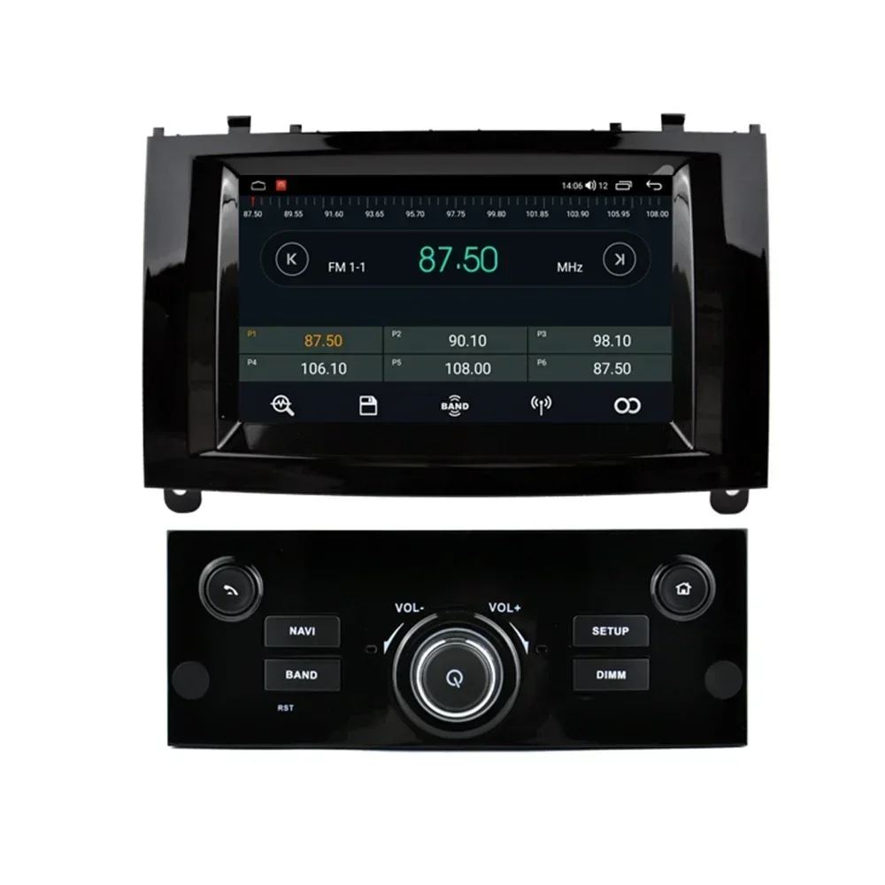 Android 13 Car DVD Player For Peugeot 407 2004 - 2010 2011 GPS Navigation Multimedia Stereo 1 Din Car Radio Autoaudio Video