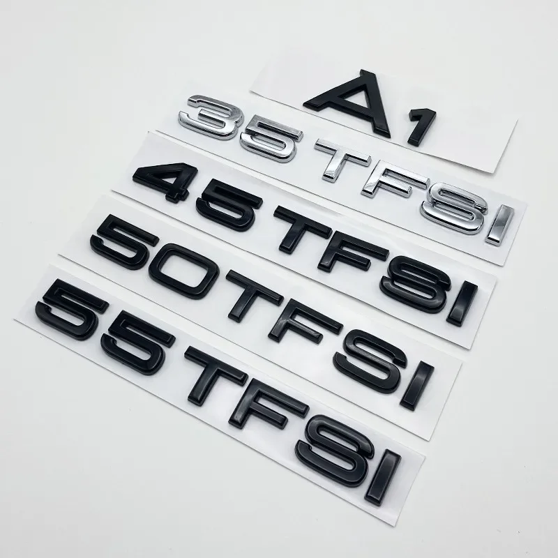 Эмблема с буквами ABS для Audi A1 30TFSI 35TFSI 40TFSI 45TFSI 50TFSI 55TFSI 30TDI Автомобильный багажник крыло табличка с логотипом Эмблема с буквами ABS для Audi A1 30TFSI 35TFSI 40TFSI 45TFSI 50TFSI 55TFSI 30TDI Автомобильный багажник крыло табличка с логотипом