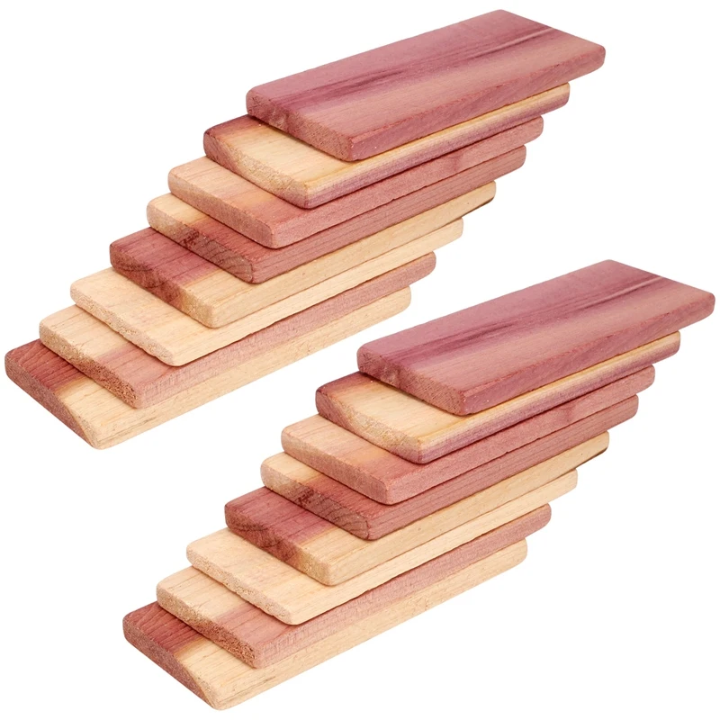 16 Pack Cedar Blocks For Closet,Red Cedar Blocks For Storage, Aromatic Cedar Blocks For Closet And Drawer