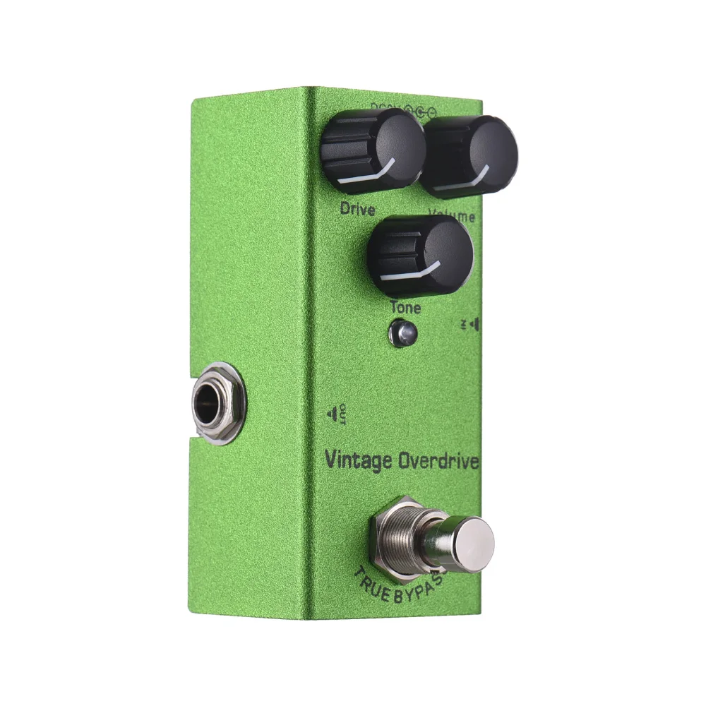 Guitar Vintage Overdrive Effects Pedal Drive/Volume/Tone Controls Knob Electric Guitar Vintage Overdrive Effector True Bypass