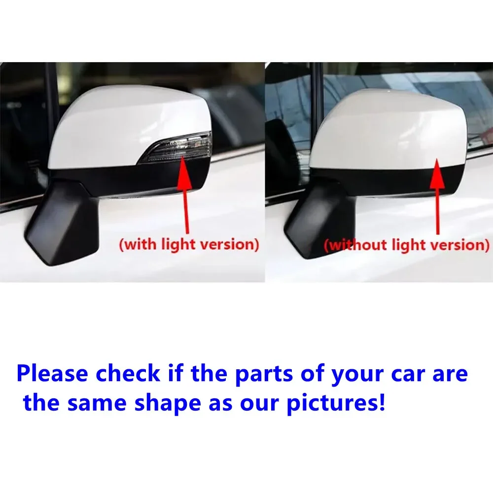 For US Subaru Outback Crosstrek 2015-2017 WRX 2015-2020 ABS Car Rearview Side Mirror Cover Wing Cap Door Trim Adhesive Sticker view 2