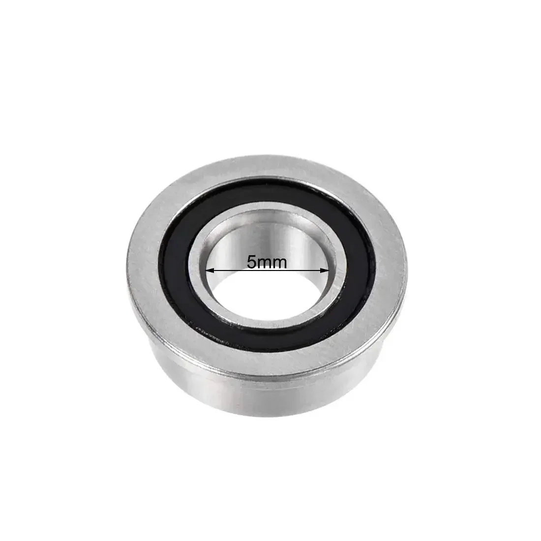 미니어처 크롬 플랜지 MF105RS 베어링, 깊은 홈 볼 베어링, 3D 프린터용 MF105-2RS, MF105 RS, 5x10x4mm, 10 개
