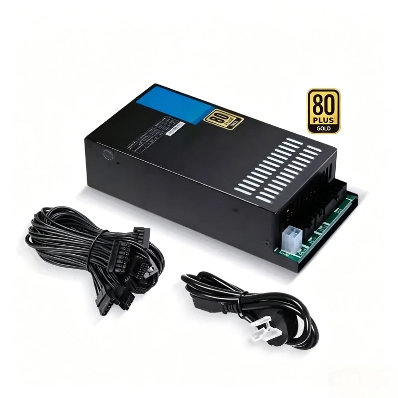 1U Flex Computer Power Supply 500W 600W 700W Full Modular Gold Platinum Rated For Mini Compact Chassis Small Desktop Host
