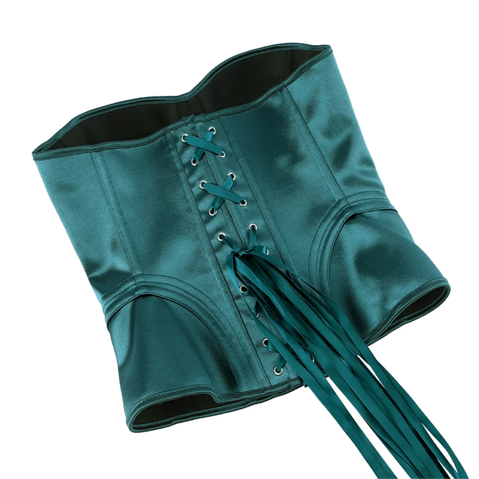Becirzet Elegantes Damen-Korsett-Top, trägerlos, mit BH, atmungsaktiv, mit Schnürung, Bauchkontrolle, Taillenformer, Bustier. – Detail 28