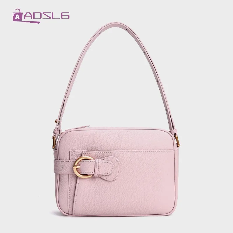 

Senior Sense Niche Design Real Leather Womens Elegant Chic Hundred Underarm Shoulder Bags Female New Fashion Crossbody Bags